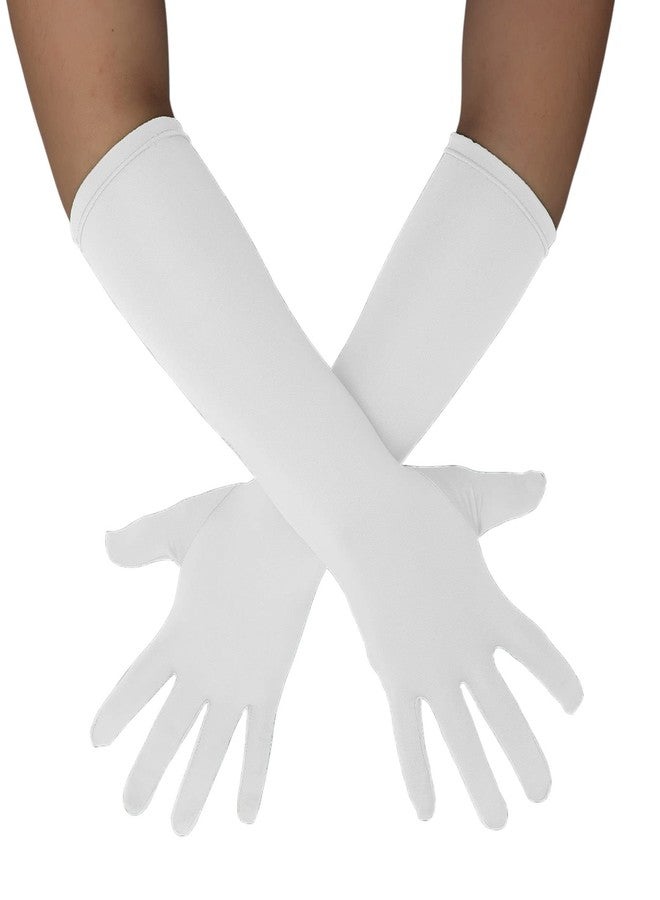 Sheface Men's and Women's 15'' Long Spandex Gloves Banquet Party Wedding Stretchy Costumes Gloves - Image 1